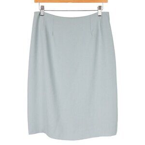 Yansi Fugel Pencil Skirt 8 Womens Y2K Pale Green Career Casual Workwear Suit